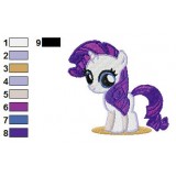 Rarity Filly My Little Pony Embroidery Design
